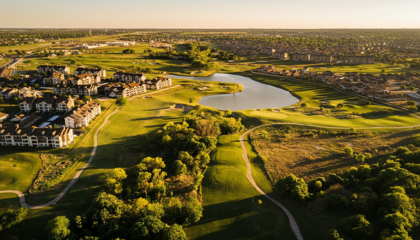 Star Ranch Golf Course aerial view, Hutto TX